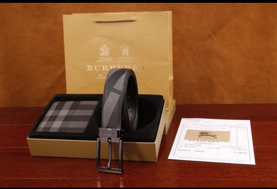 Ceinture et portefeuille :BURBERRY