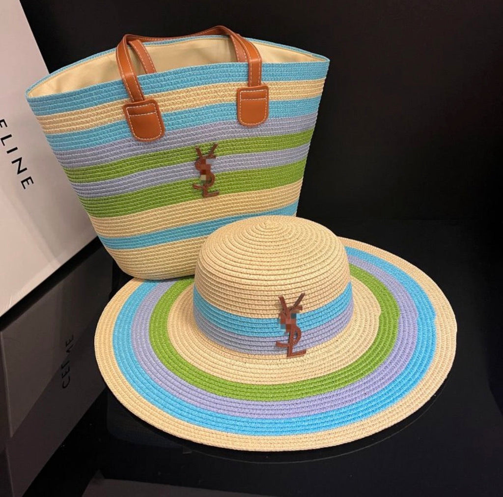 Sac à main et chapeau :YVE SAINT LAURENT