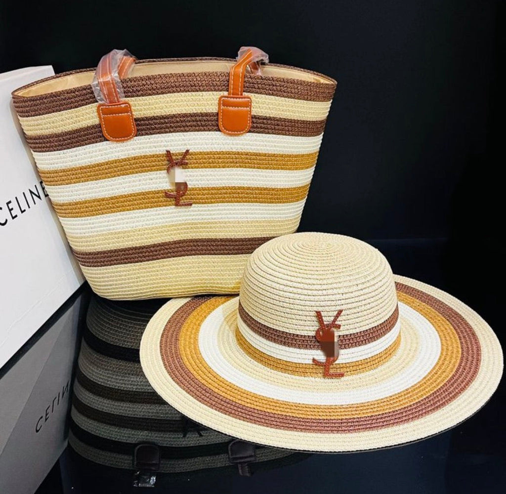 Sac à main et chapeau :YVE SAINT LAURENT
