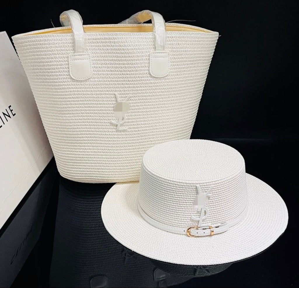 Sac à main et chapeau :YVE SAINT LAURENT