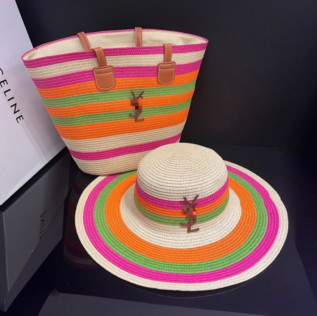 Sac à main et chapeau :YVE SAINT LAURENT