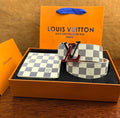 Ceinture et portefeuille LV